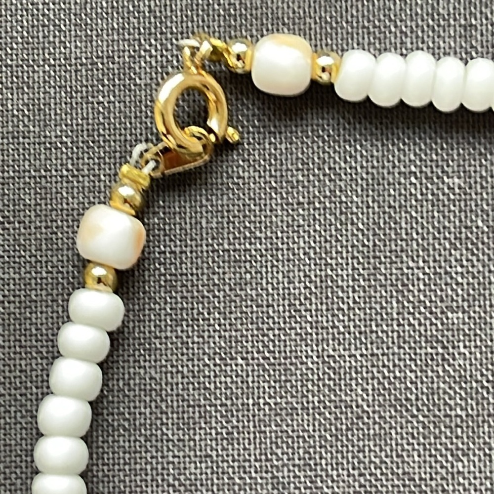 ANKLE BRACELET with ๐ค Seashell & beads - Picture 5 of 8